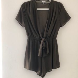 Tobi olive green romper